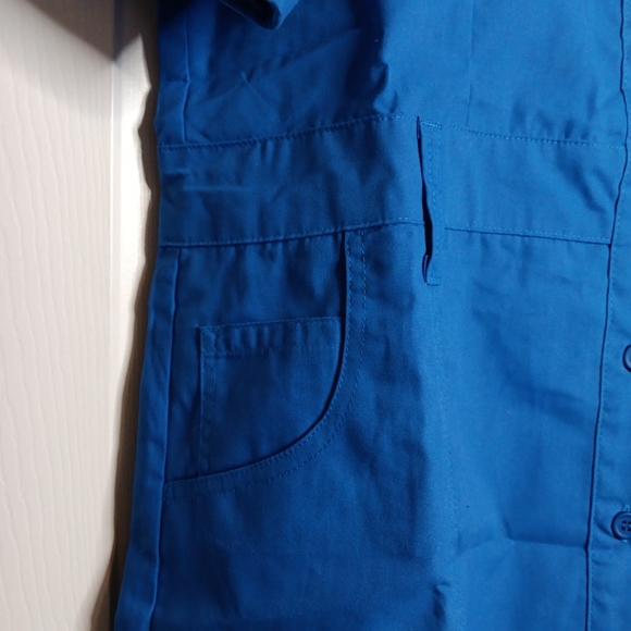 Landau Medical Short Sleeve Surgery Dress Blue Size XXL NWT - Picture 4 of 6